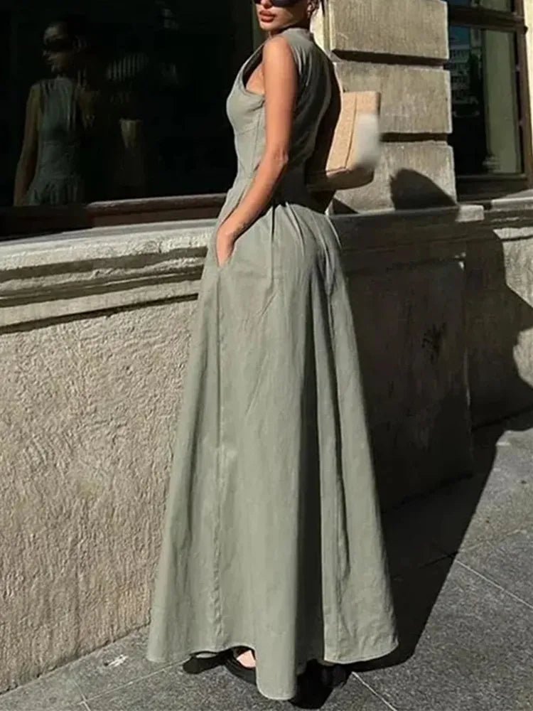 Αμάνικο μίντι φόρεμα Jessica