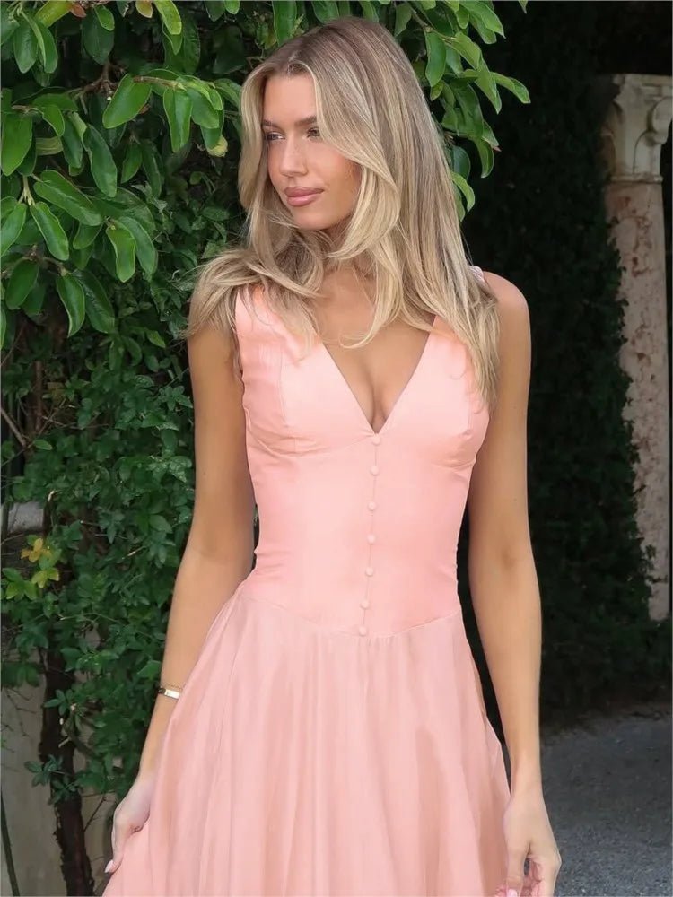 Jessica V-Neck Evening Dress