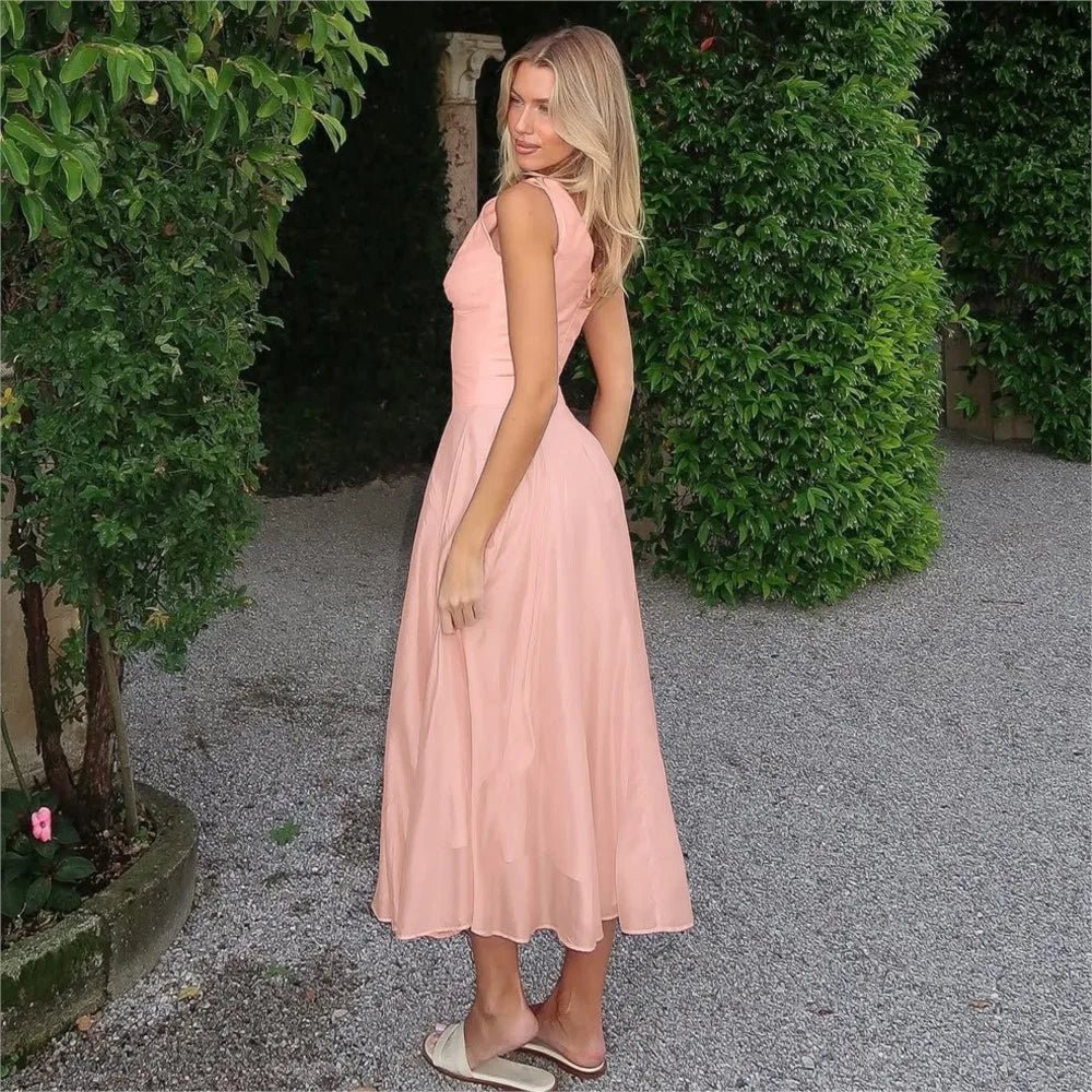Jessica V-Neck Evening Dress