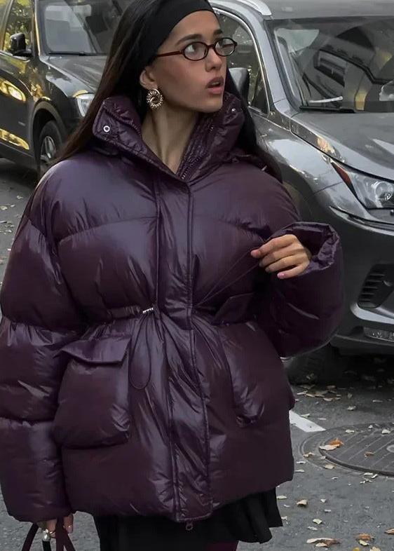 Γυαλιστερό μπουφάν puffer Jillian
