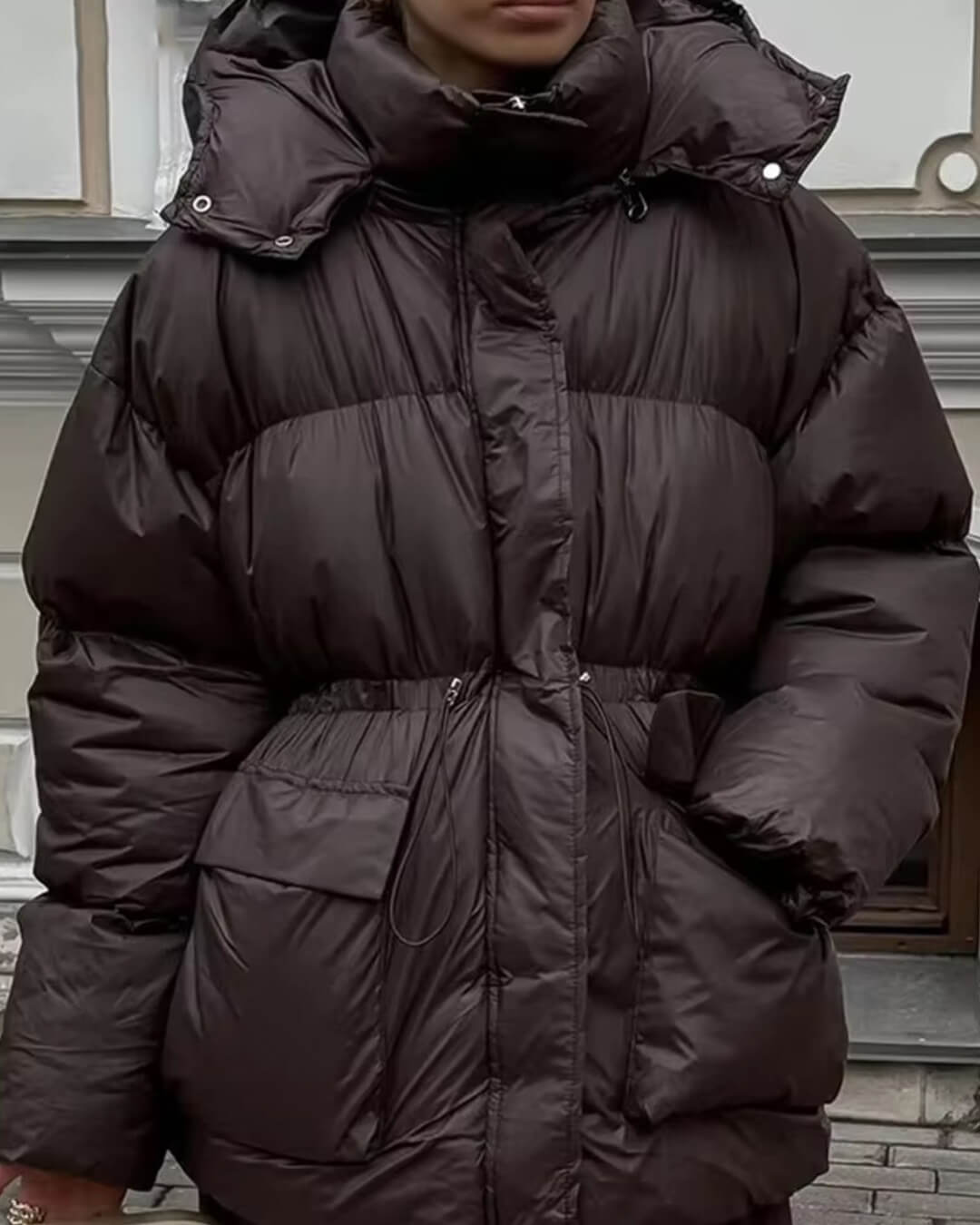 Γυαλιστερό μπουφάν puffer Jillian
