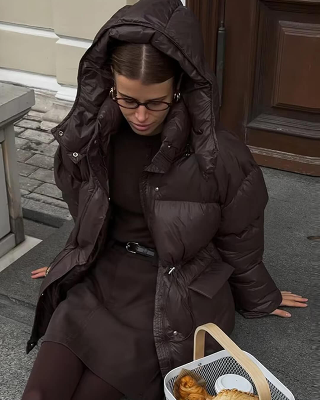 Γυαλιστερό μπουφάν puffer Jillian