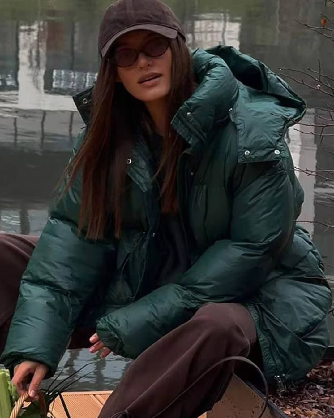 Γυαλιστερό μπουφάν puffer Jillian