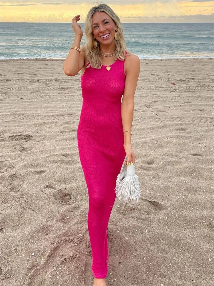 Kaila Sequin Sleeveless Maxi Dress