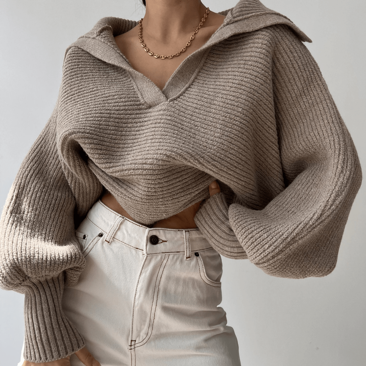 Oversized πλεκτό πουλόβερ Kath