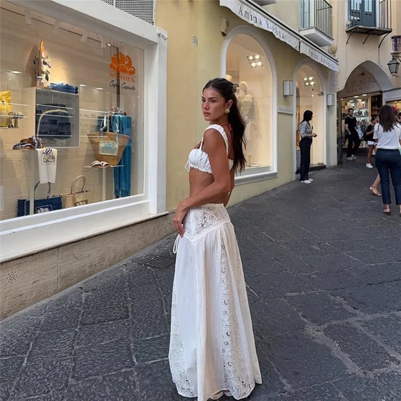 Σετ Keila με bralette και μάξι φούστα