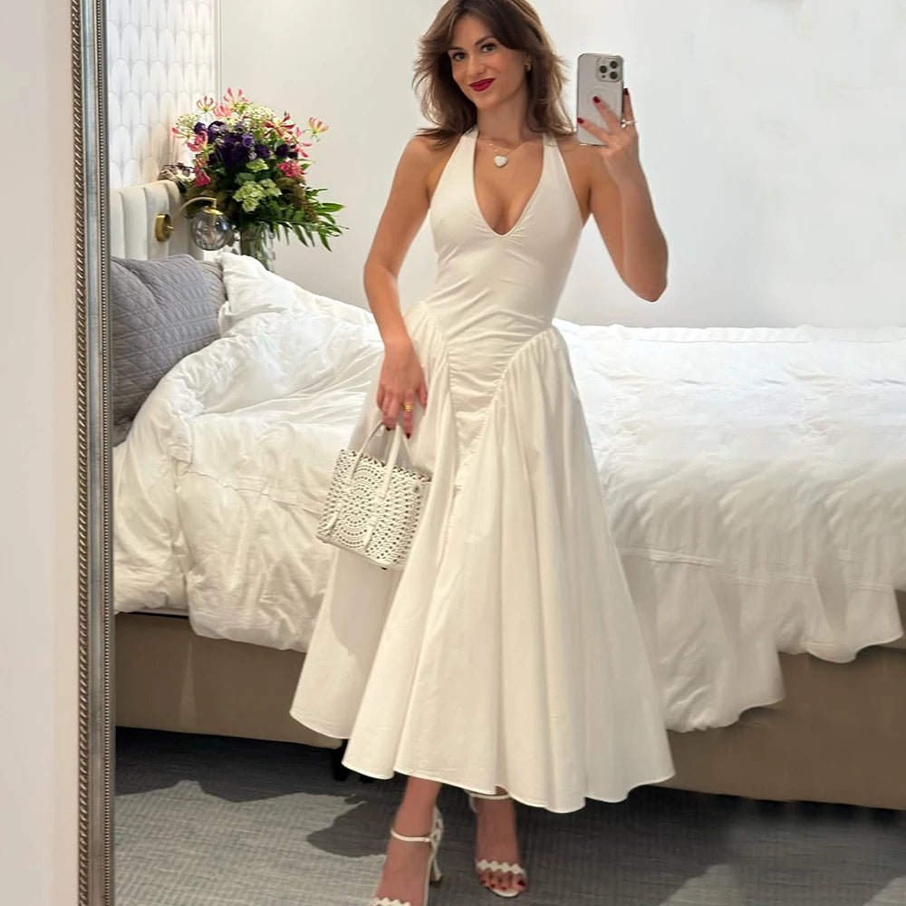 Μάξι φόρεμα Kristy με βαθιά λαιμόκοψη