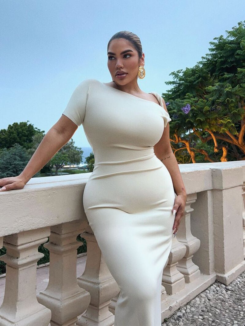 Μάξι φόρεμα Kylie με στριφτή λεπτομέρεια