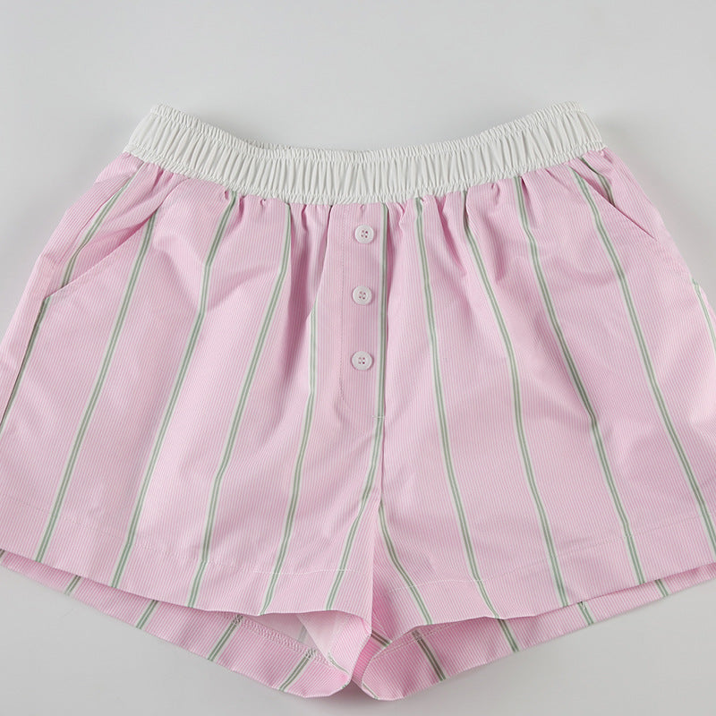 Liesel Striped Poplin Boxer Shorts