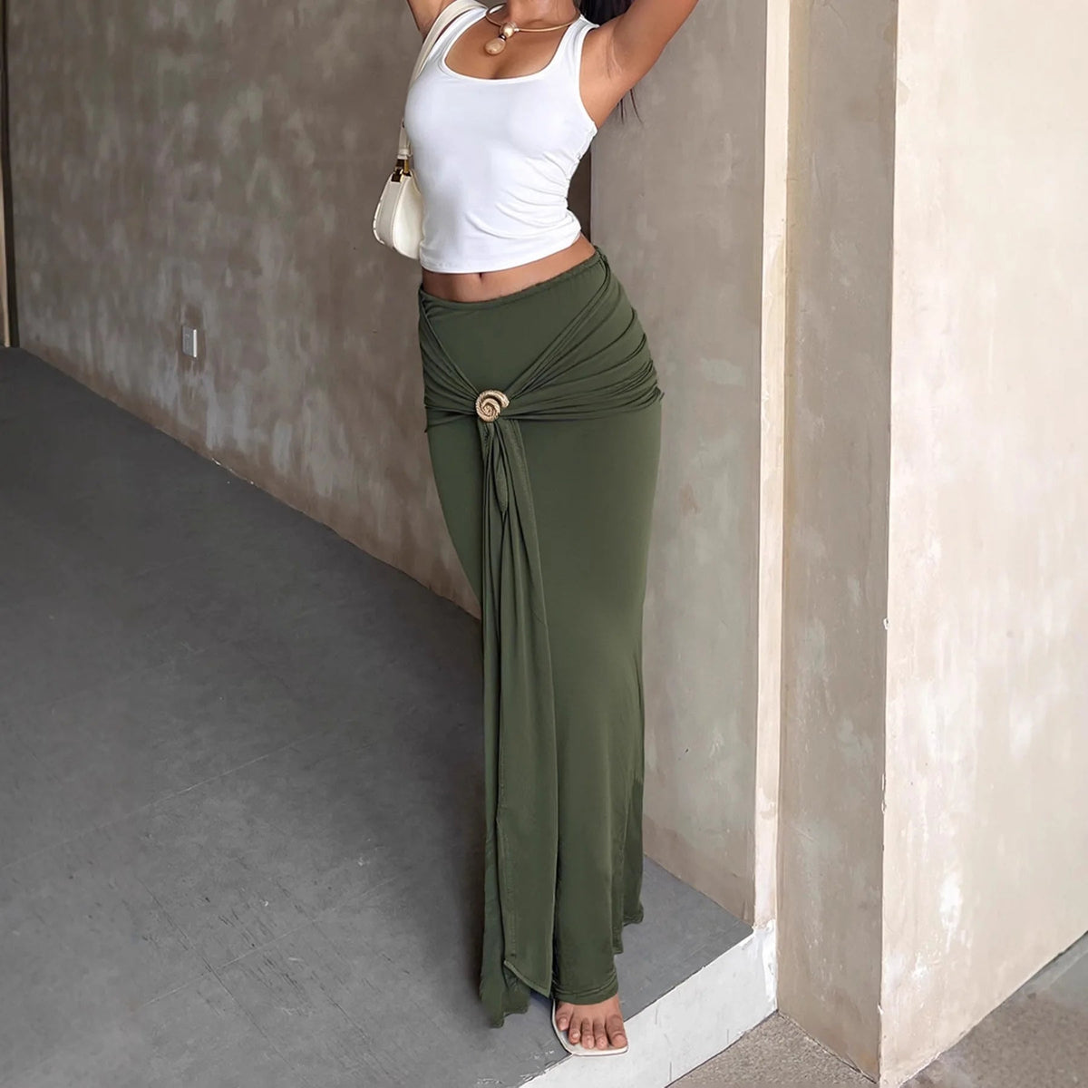 Lily Low-Rise Maxi Skirt