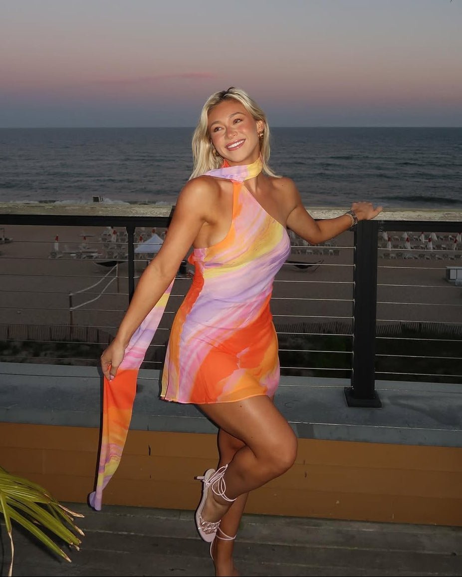 Bianca One-Shoulder Satin Mini Dress