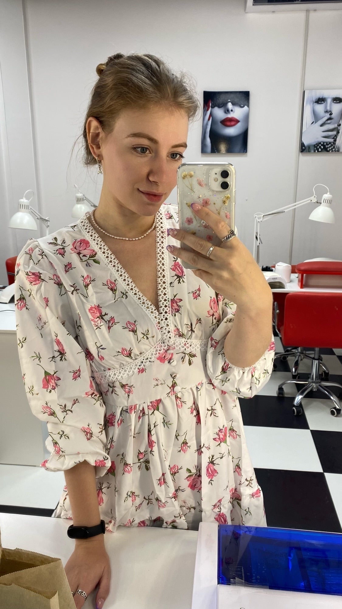 Lottie Floral Lace Mini Dress