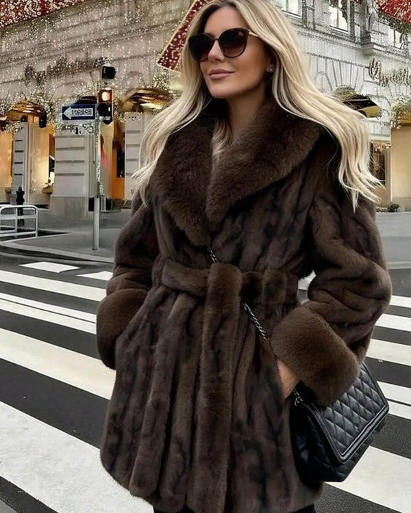 Παλτό από συνθετική γούνα Louise