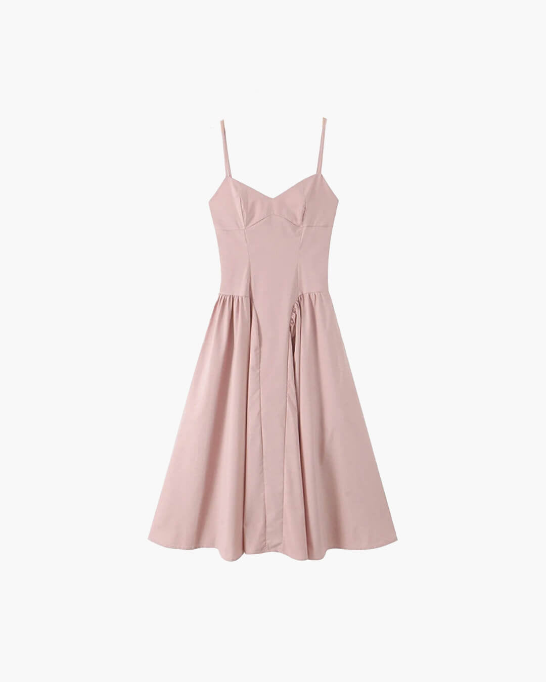 Bianca Bodice Spaghetti Strap Midi Dress