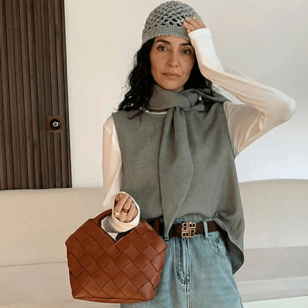 Ψάθινη τσάντα tote Lucy