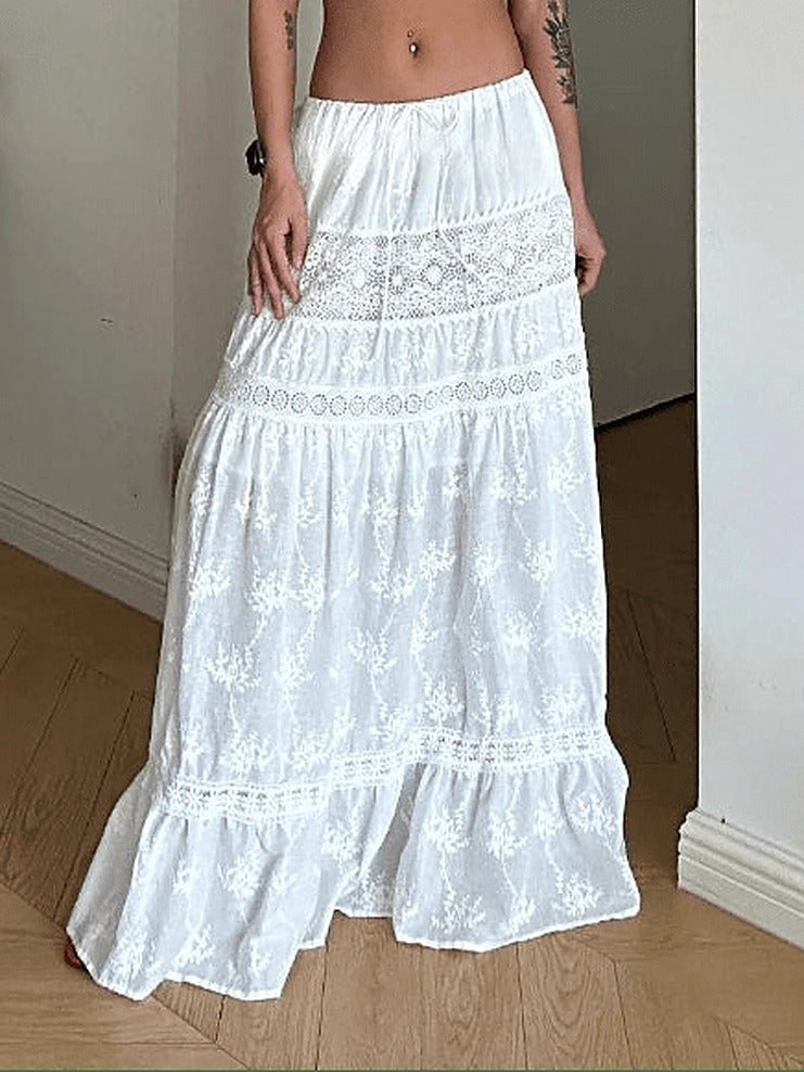 Σετ Margot με bohemian κοντό τοπ και μάξι φούστα