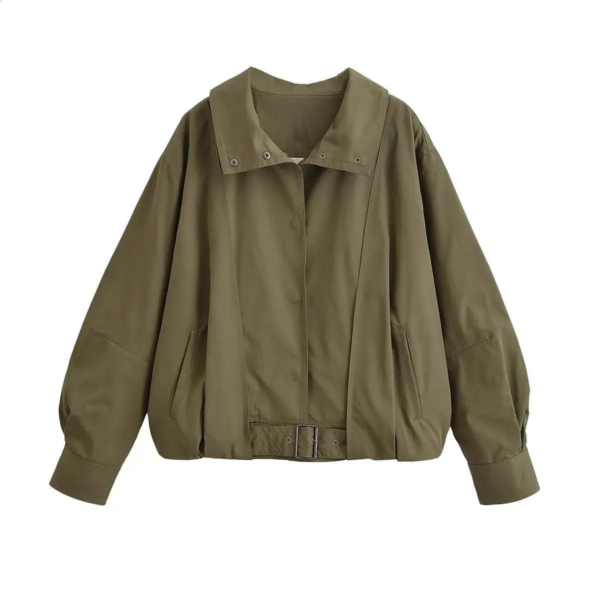 Μαργκό bomber jacket με ζώνη και αγκράφα