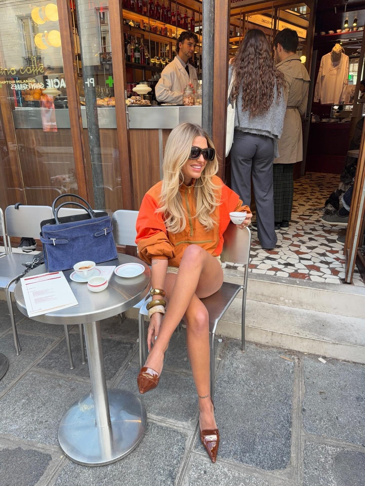 Μπουφάν αντιανεμικό Margot με μισό φερμουάρ