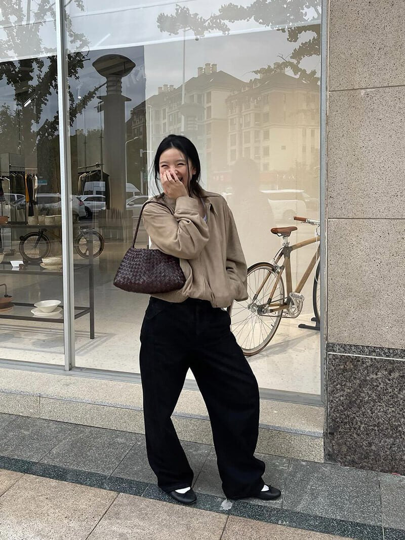 Μικρή πλεκτή τσάντα από vegan δέρμα Marissa