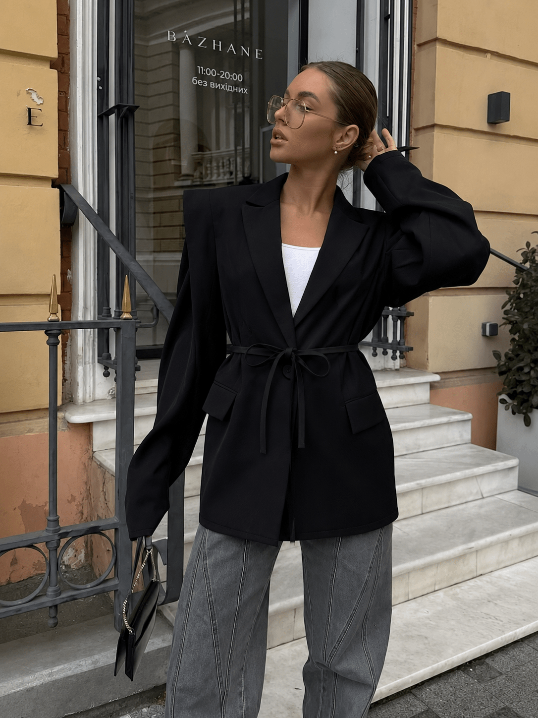 Σακάκι Megan με δέσιμο μπροστά