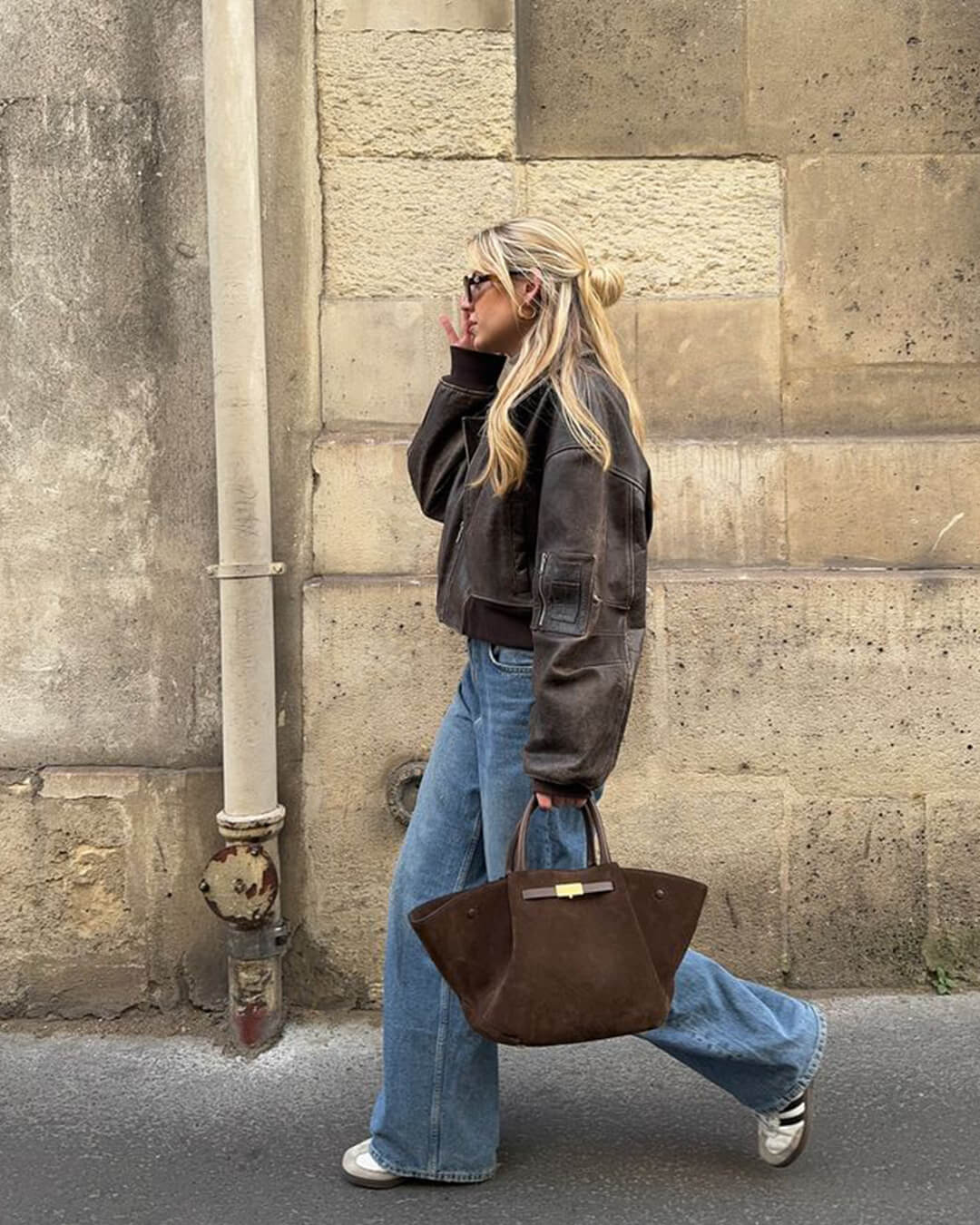 Suede τσάντα Melanie