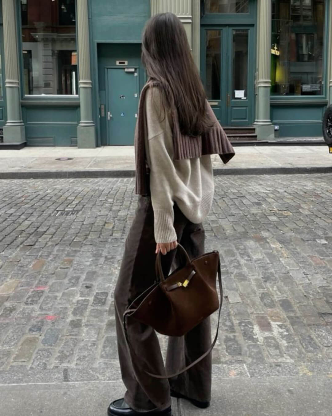 Suede τσάντα Melanie