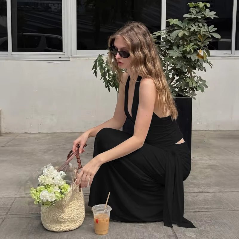Σετ φούστας δύο τεμαχίων Melissa με δέσιμο στον λαιμό