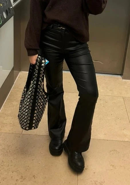 Michelle Παντελόνι καμπάνα από συνθετικό δέρμα