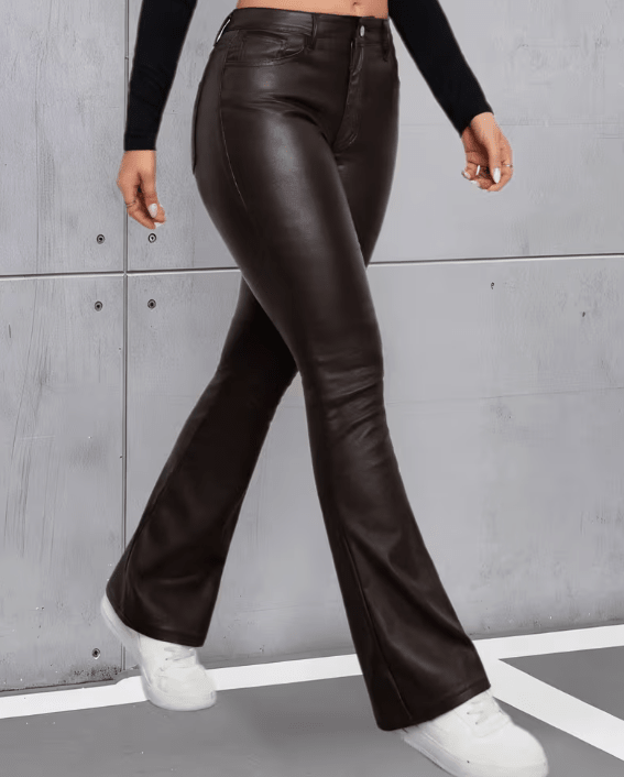 Michelle Παντελόνι καμπάνα από συνθετικό δέρμα