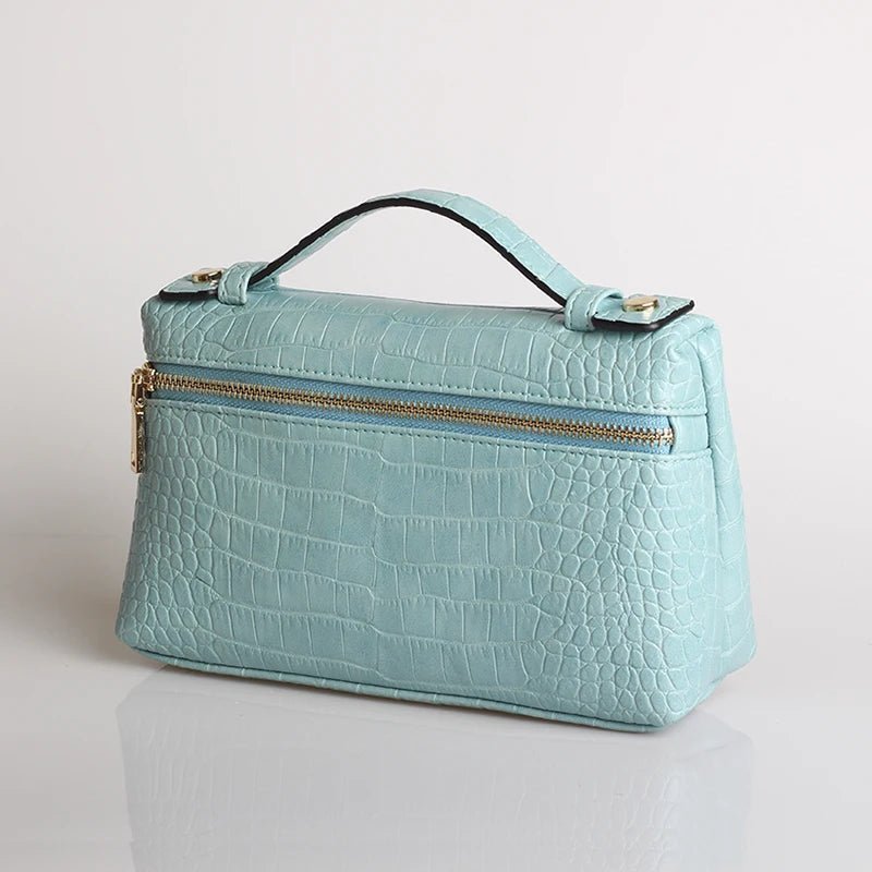 Minerva Crocodile Pattern Clutch Bag