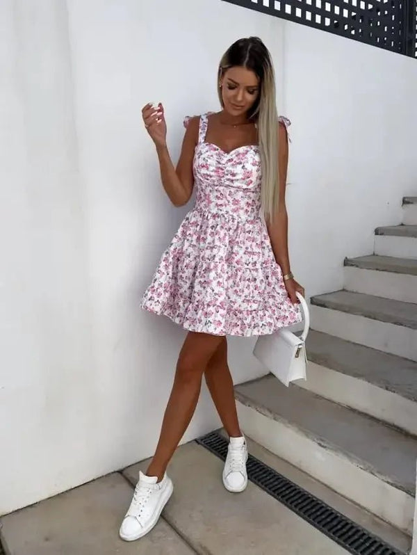 Floral μίνι φόρεμα Miranda