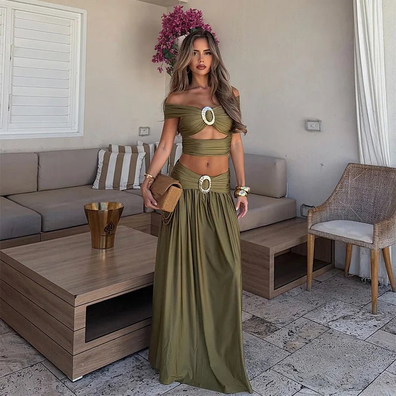 Σετ Naomi με κοντό τοπ και δύο κομμάτια