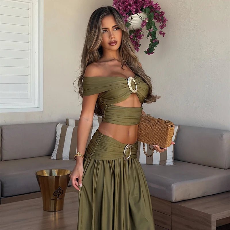 Σετ Naomi με κοντό τοπ και δύο κομμάτια