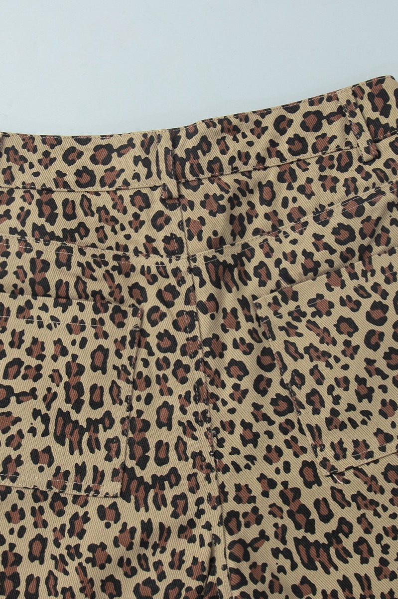 Σορτς Nicole με λεοπάρ μοτίβο