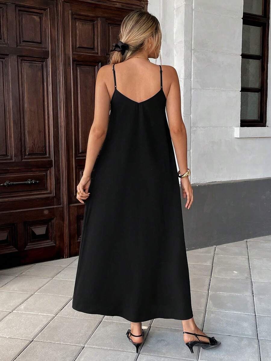 Μάξι φόρεμα με αντίθεση Nina