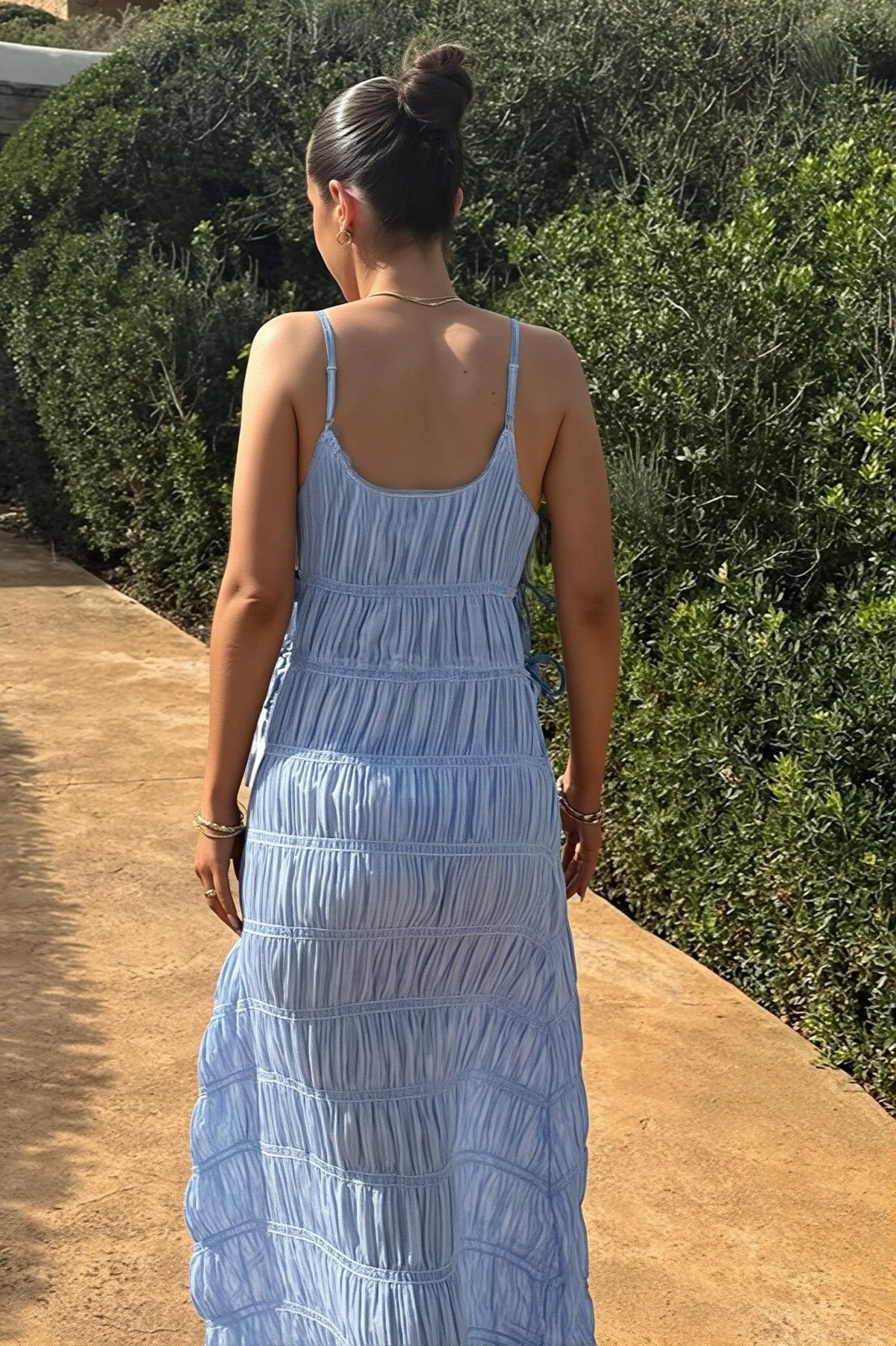 Πλεκτό ριμπ μάξι φόρεμα Olivia