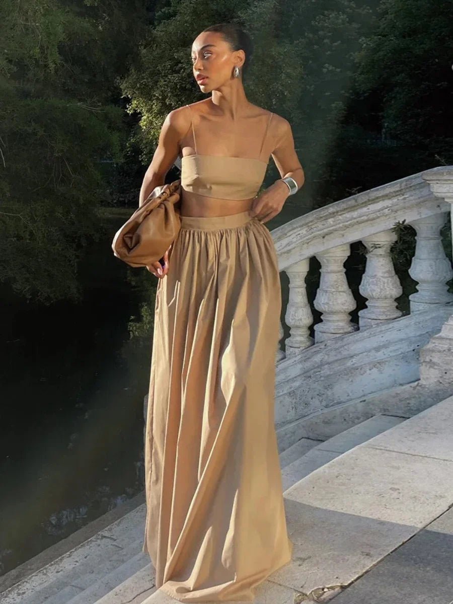 Olivia Striped Knit Two-Piece Set