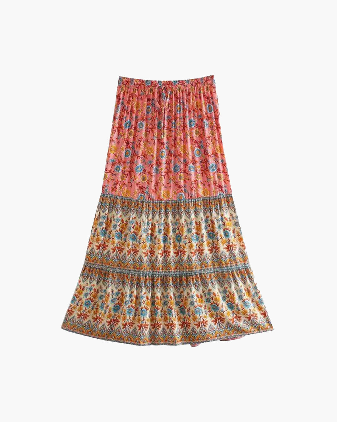 Bianca Floral Print Boho Beach Skirt