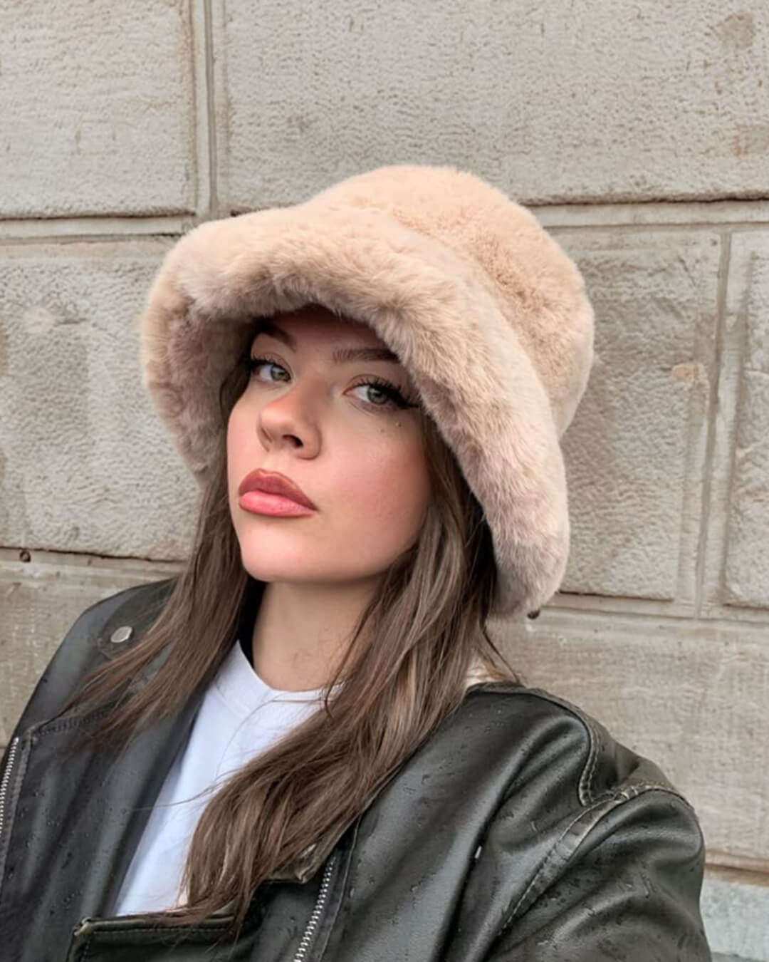 Pauleen Χνουδωτό καπέλο τύπου bucket
