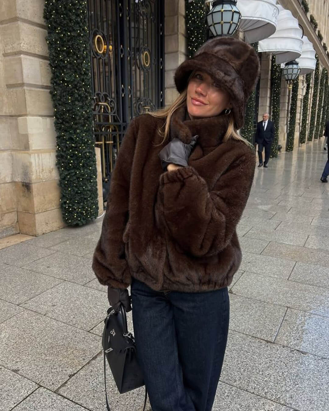 Pauleen Χνουδωτό καπέλο τύπου bucket
