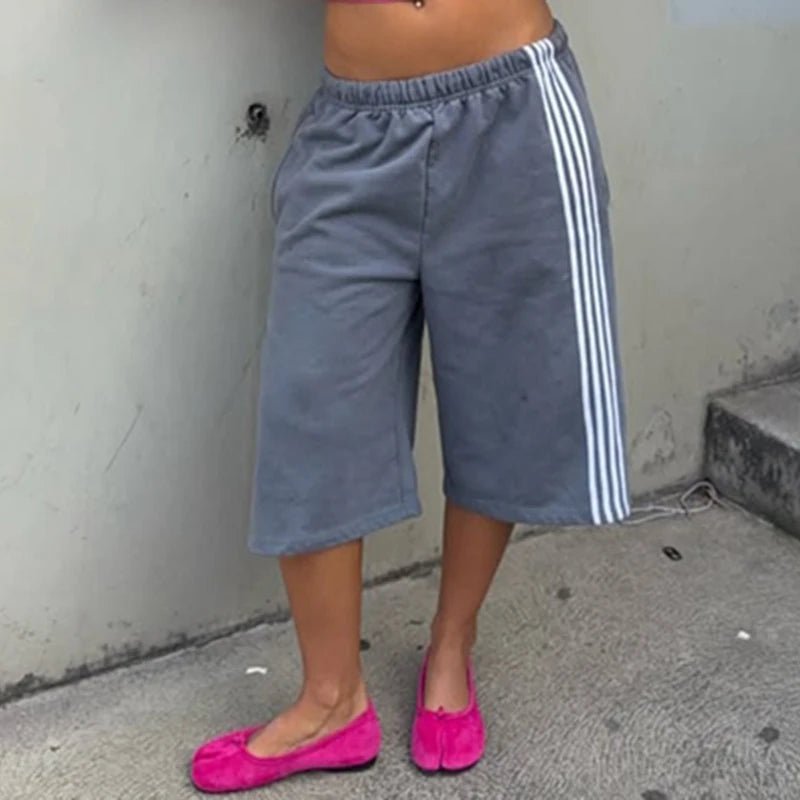 Vintage φαρδύ παντελόνι jogger Pixie τύπου βερμούδας