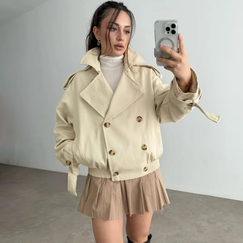 Oversized παλτό από βελούδινο ύφασμα