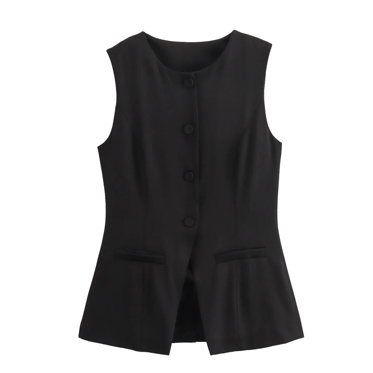 Priya Button-Up Vest Top