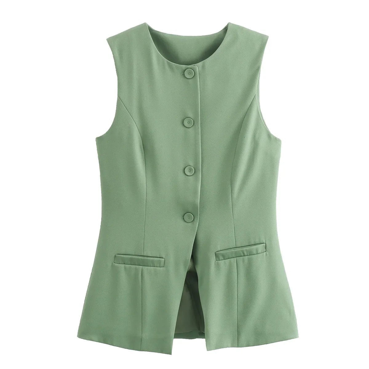Priya Button-Up Vest Top