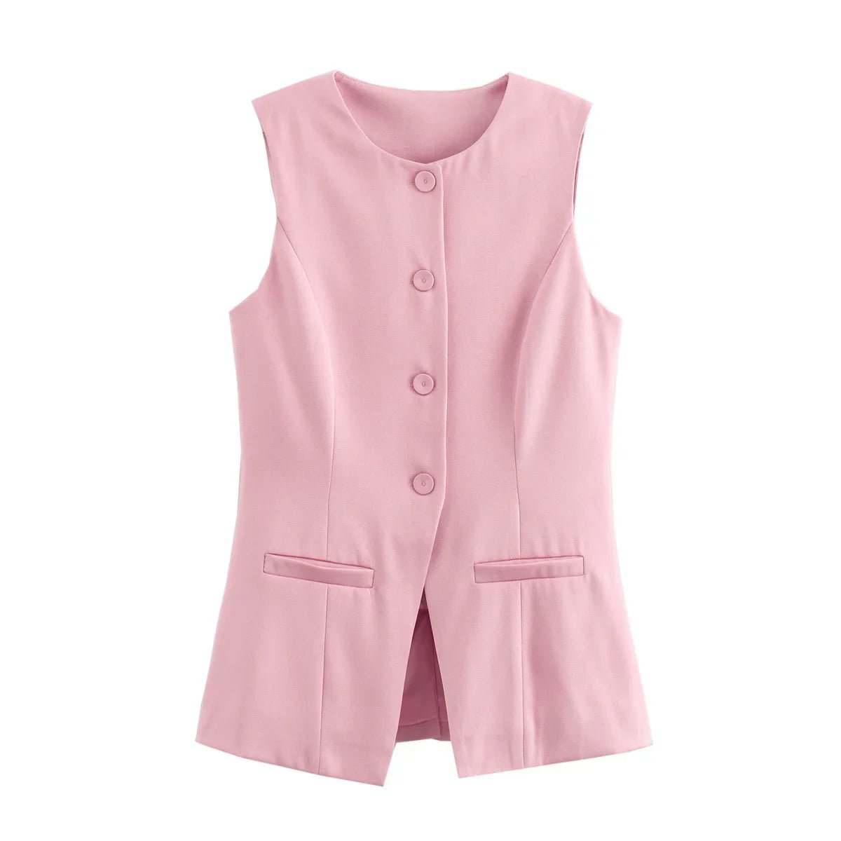 Priya Button-Up Vest Top