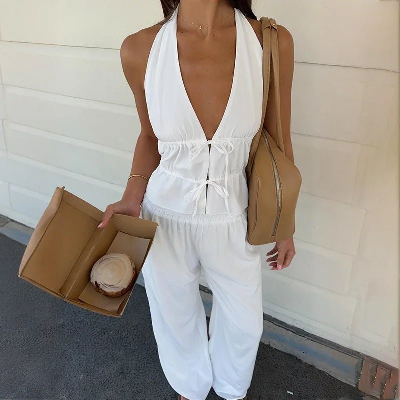 Renata Halter Cotton Two-Piece Set