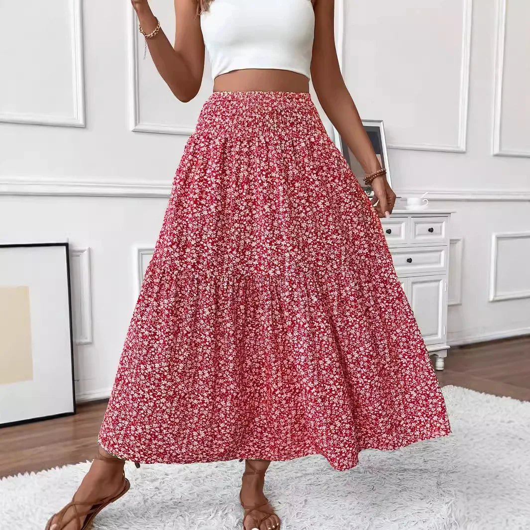 Rivka Boho Floral Maxi Skirt