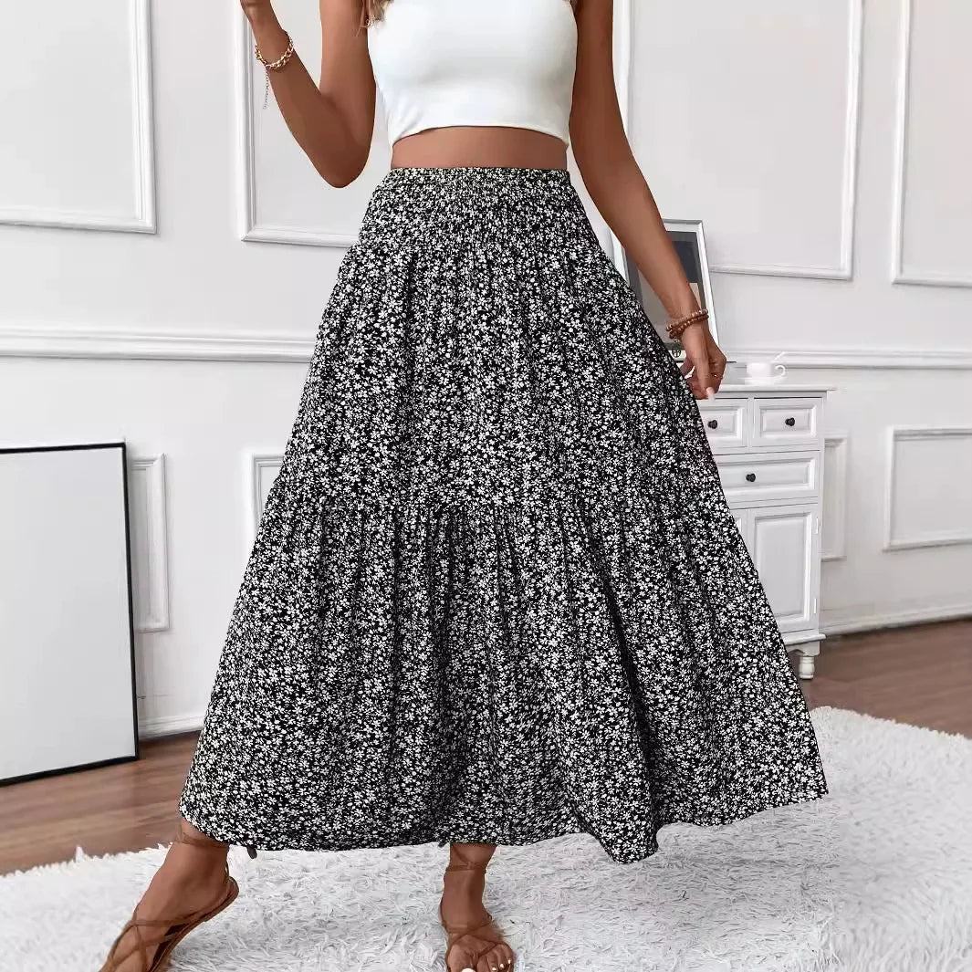 Rivka Boho Floral Maxi Skirt