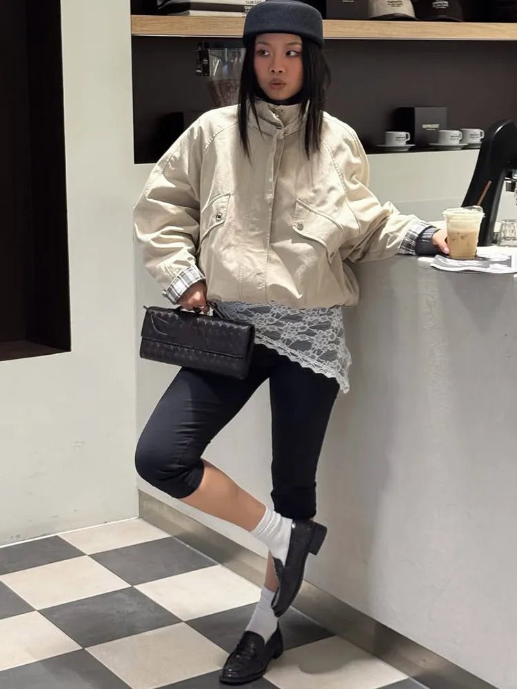 Casual μπουφάν Runa με όρθιο γιακά