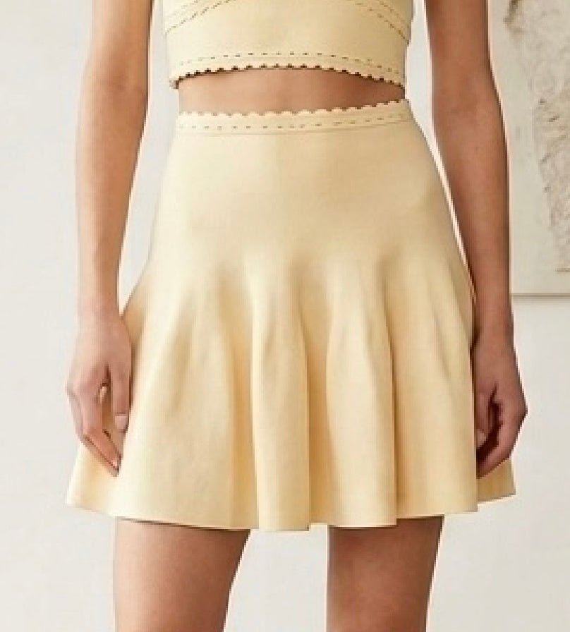 Ruth Ribbed Knit Skirt Set